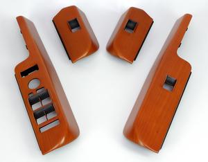 Range rover L322 Window Switch Surrounds - Cherry LHD (4pcs) Preview